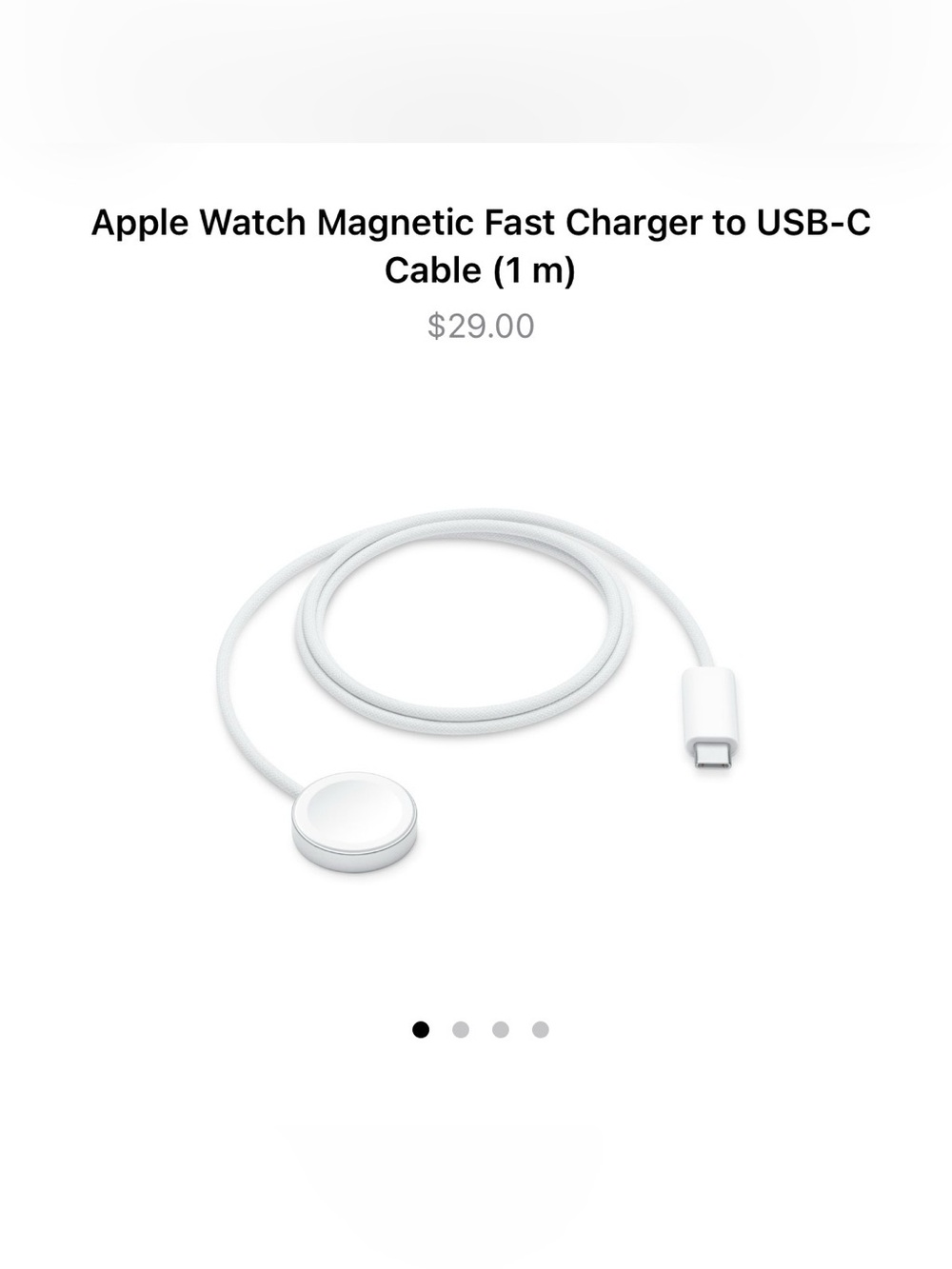 Apple Magnetic Fast Charging Cable USB-C in White